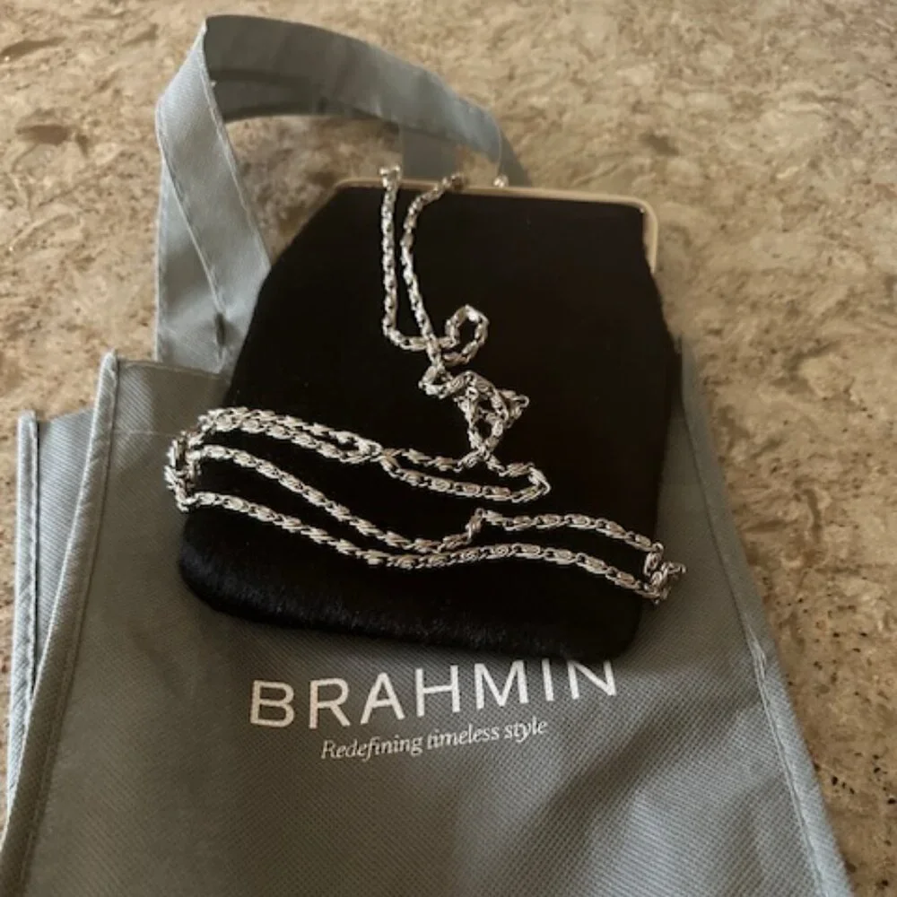 NWT - Brahmin Cow Hair Cross Body Bag - Picture 5 of 15